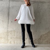 ボリュームチュールプルオーバー（White）
