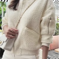 ツイードブルゾン（White）