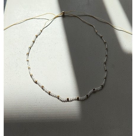 clear gold necklace