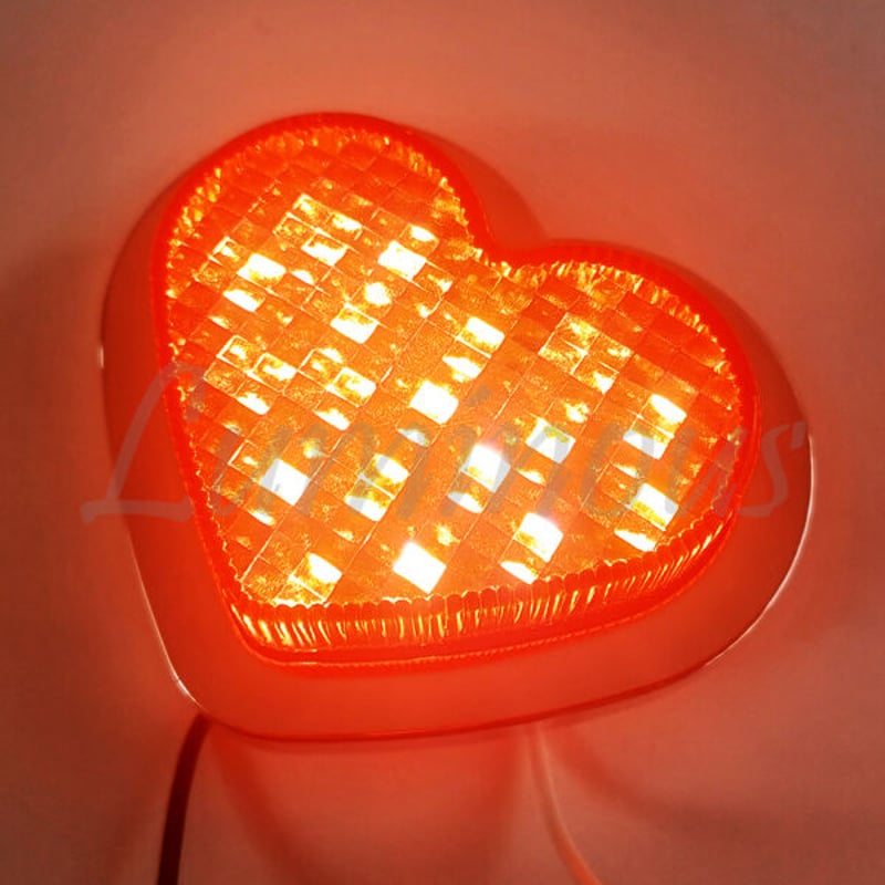 ハート型 赤 暴走ランプ ホタルランプ LEDマーカー | パーツ ハート型 赤 暴走ランプ ホタルランプ LEDマーカー | パーツ