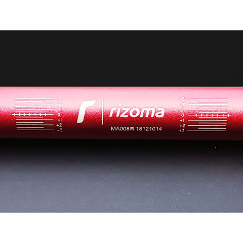 CNC 高品質 アルミ製 RIZOMA リゾマ ハンドル 22.2mm レッドVer MA00