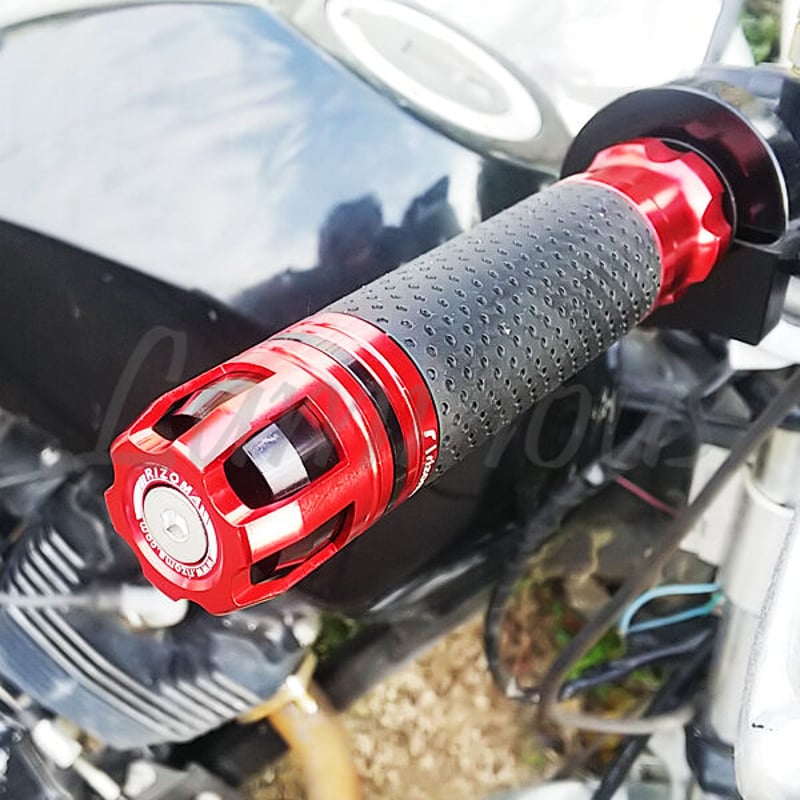 CNC アルミ スロットル グリップ ハンドル バーエンド 一体型 | パーツ