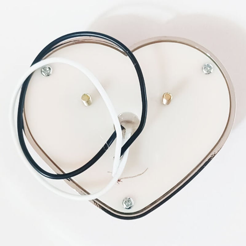 ハート型 ロケットカウル LEDウインカー マーカー 2個セット