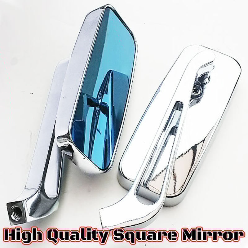 高品質 スリム型 スクエアミラー メッキType ブルーレンズ ボール