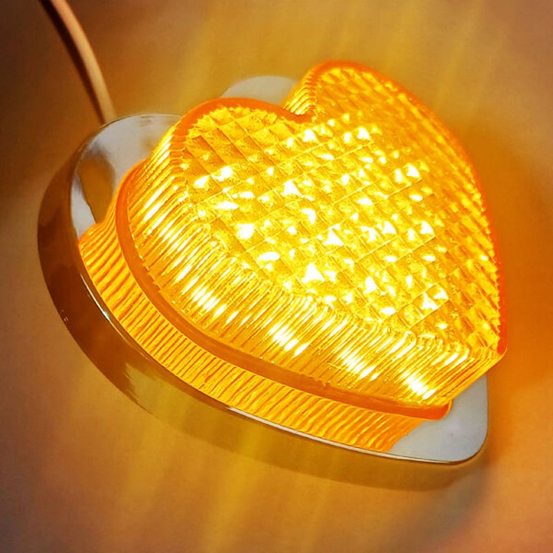 ハート型 ロケットカウル LEDウインカー マーカー 2個セット | パーツ