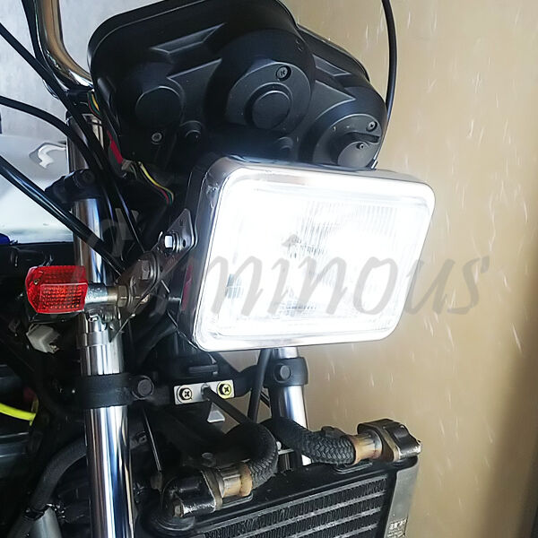 角型 LED ヘッドライト H4 LEDバルブ付き 角目 | パーツショップルミナス