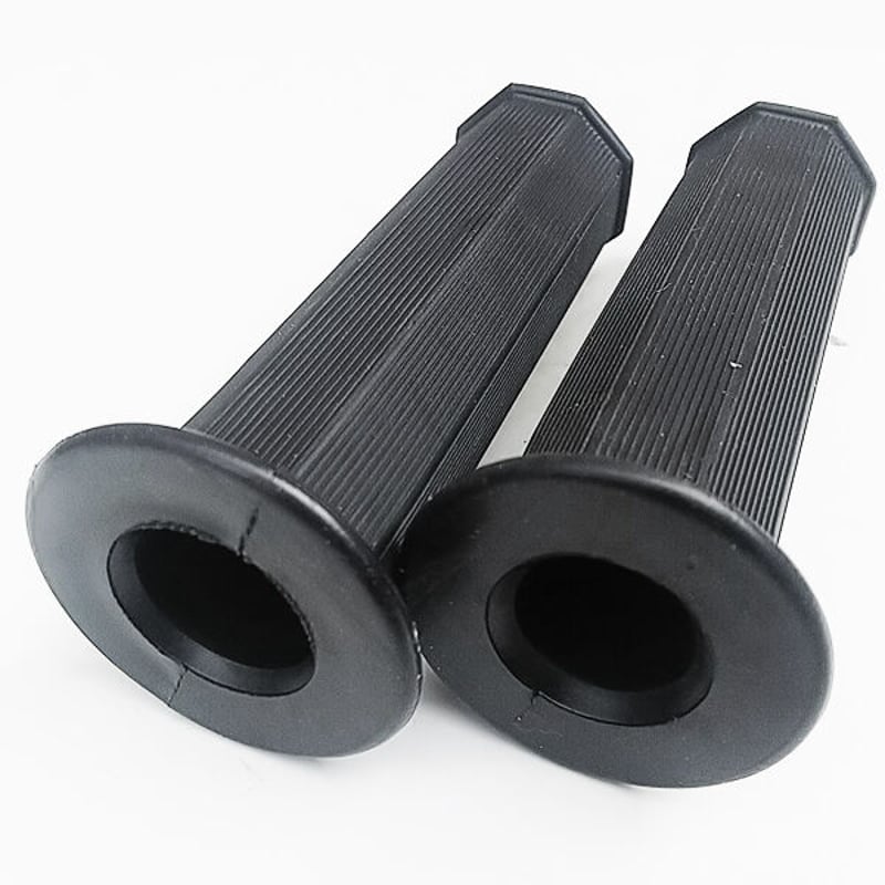 グリップ バイク 八角グリップ 赤 左右セット 非貫通タイプ | パーツ