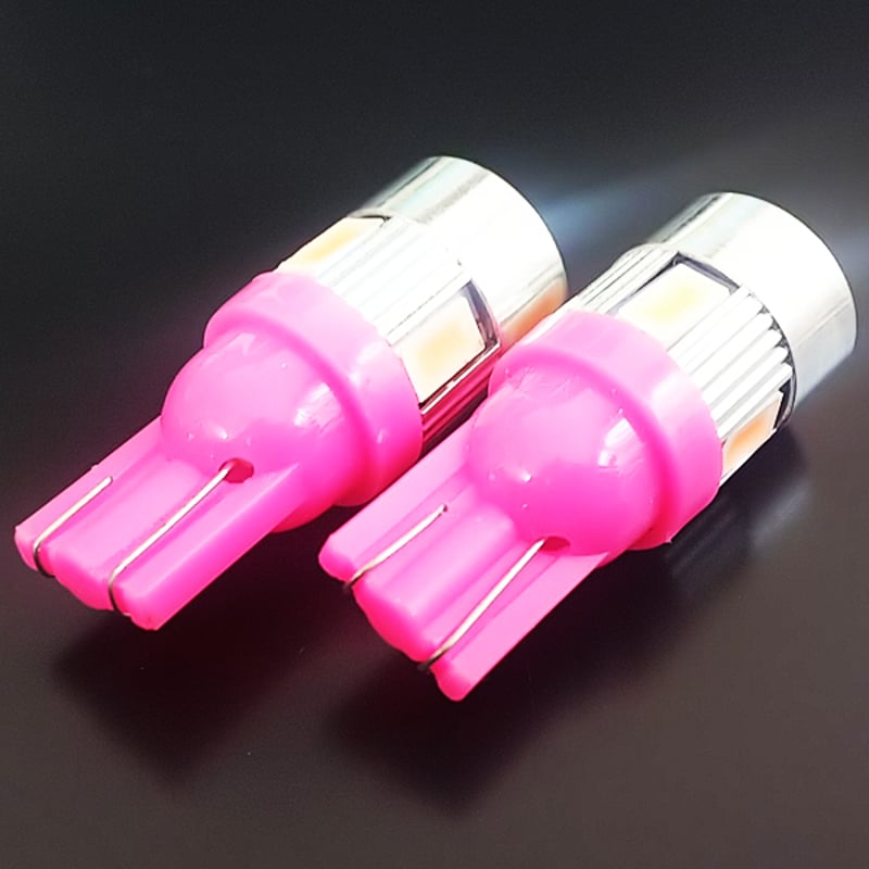 パープル LEDメーター球 スピードメーター T10 2個セット
