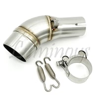 CB400SF マフラーサイレンサー スリップオン チタン焼き風 中間パイプ チタン風 エキパイ アダプター スリップオン マフラー