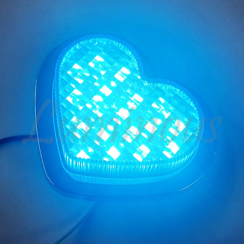 ハート型 青 暴走ランプ ホタルランプ LEDマーカー | パーツショップ