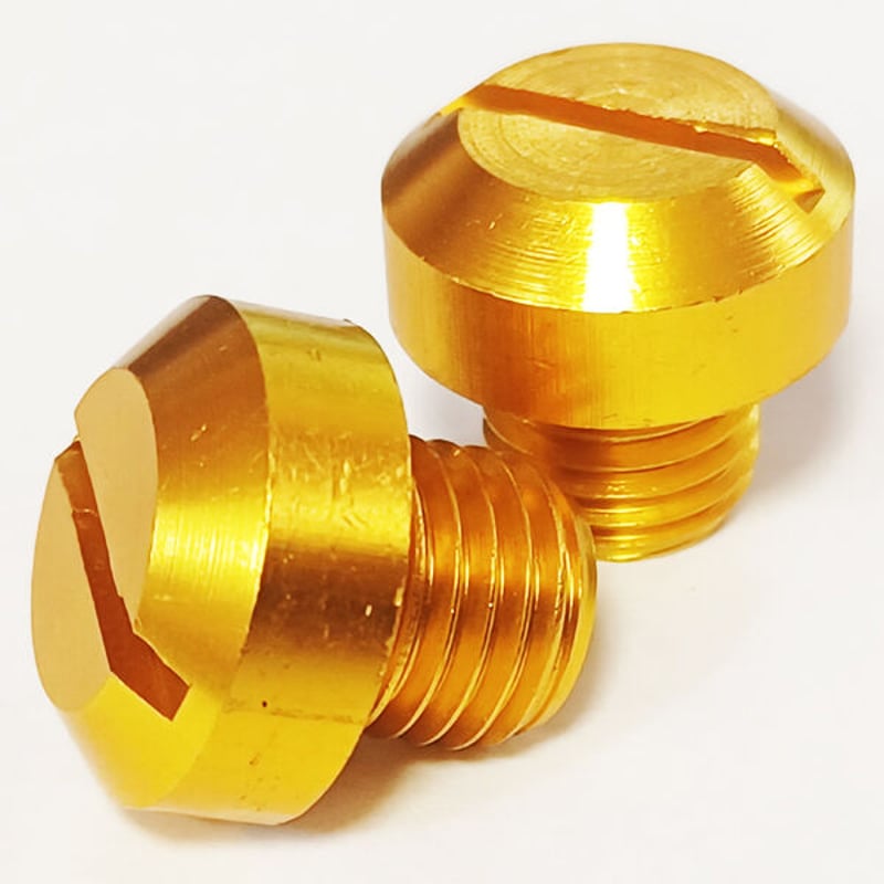 ミラー ホールキャップ 2個セット 正ネジ M10 P1.25 アルミ素材