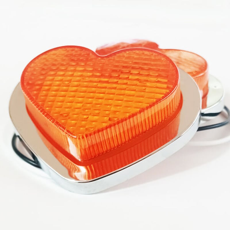 ハート型 ロケットカウル LEDウインカー マーカー 2個セット | パーツ