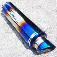 ステンレス スリップオン オーバル マフラーサイレンサー 51mm
