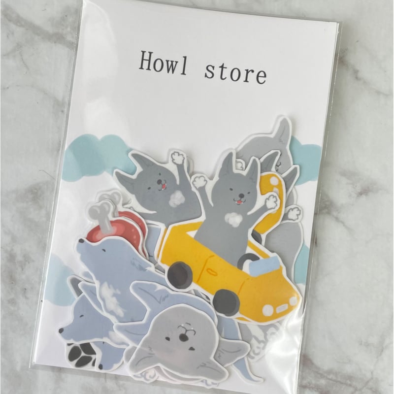 オオカミの3兄弟 フレークシール | HOWL store