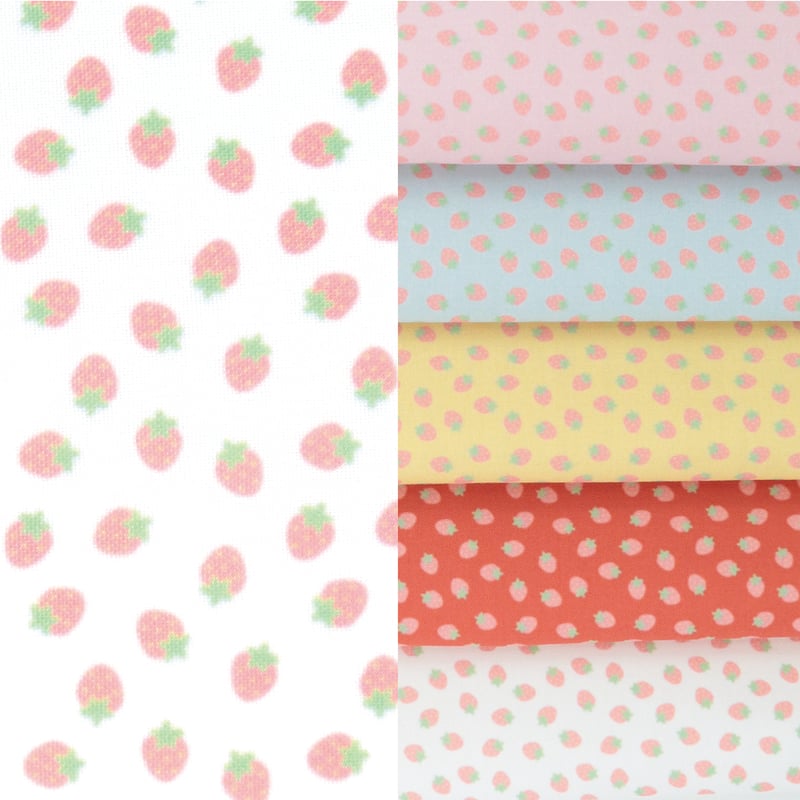 いちご　わんこさん柄 いちご様専用 わんこさん柄 ☆オーダーページ☆ハンカチ イチゴ