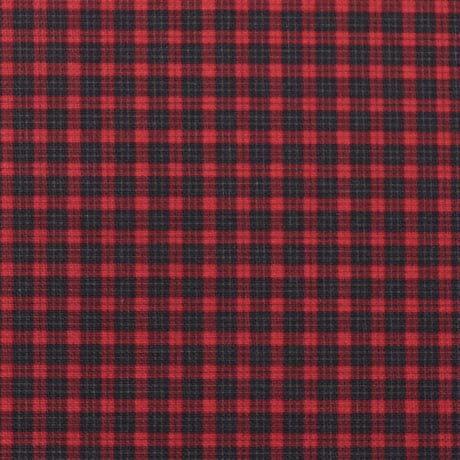 生地/チェック柄（レッド×ブラック）/Eテンジク