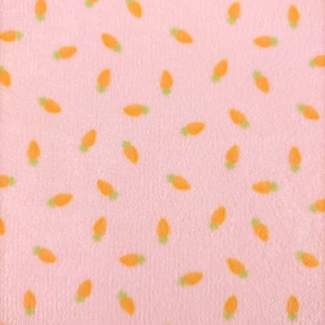 生地/にんじん（ピンク）/マイクロ起毛