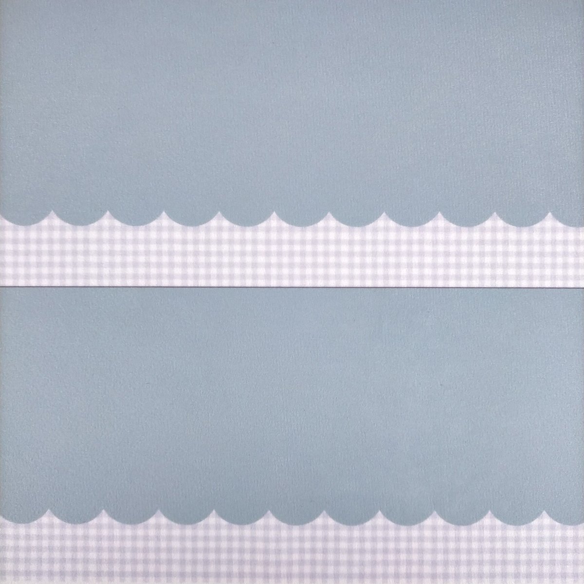 生地/なみなみチェック2段（グレーブルー）/マイクロ起毛 | NUIGOTO