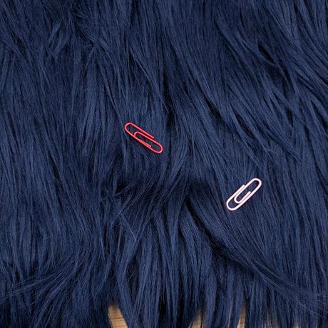 生地/ヘアファー90mm（ネイビー）