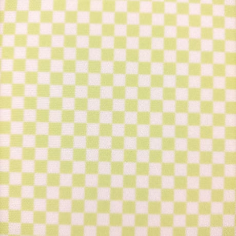 生地/チェッカー柄（Lグリーン）/スムースニット