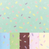 生地/スプリンクル大（アイス柄シリーズ）/マイクロ起毛