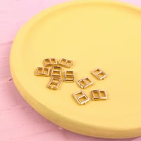 ツメつき風金属バックル6×5ｍｍ（KC金）