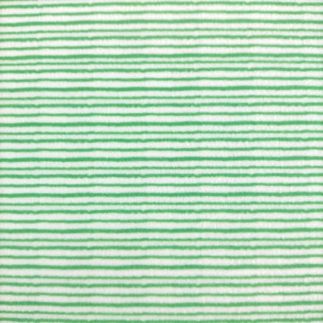 生地/手描きボーダー（グリーン）/マイクロ起毛