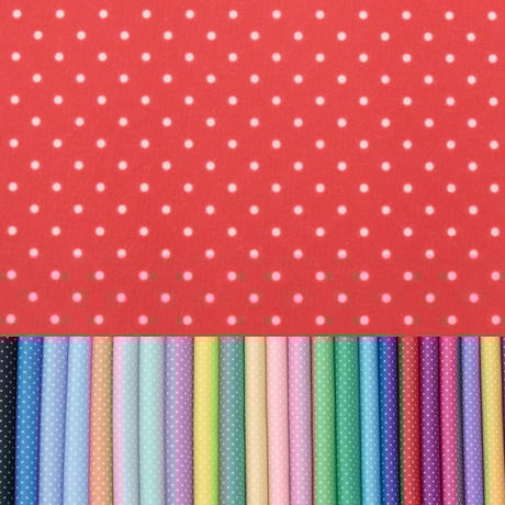 生地/ドット柄【水玉小/全28色】/マイクロ起毛生地