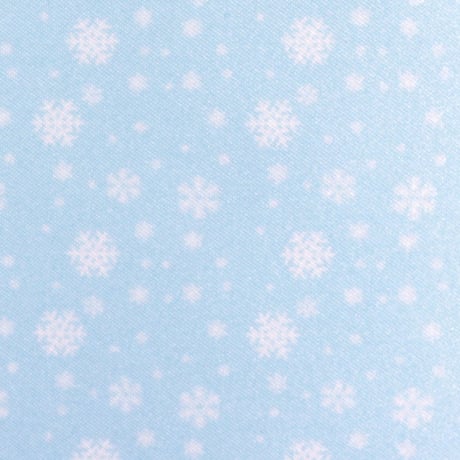 生地/雪の結晶柄/サテン