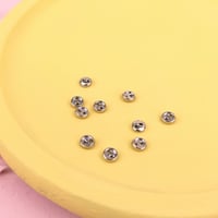 メッキボタン3ｍｍ（シルバー）