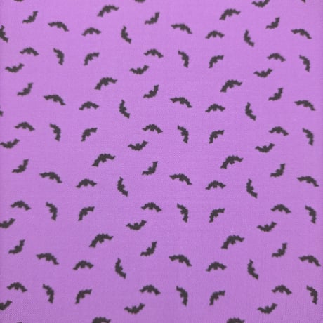 生地/コウモリ柄（パープル系）/Pローン