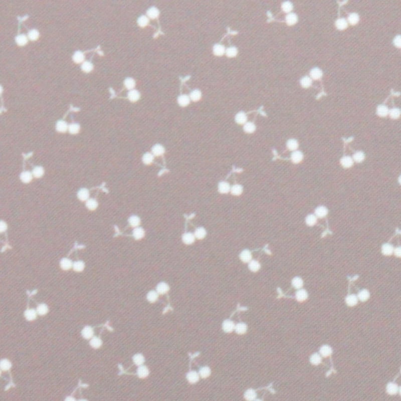 生地見本　さくらんぼ 生地/さくらんぼ柄（くすみカラー系）/Pローン | NUIGOTO