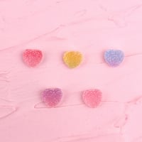 やわらか樹脂パーツ（シュガーグミ小/ハート）【5色展開】