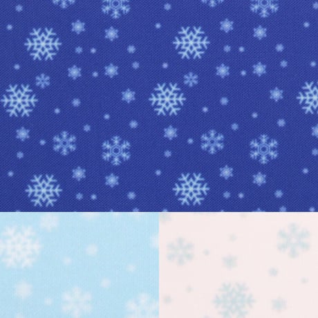 生地/雪の結晶柄/Pローン