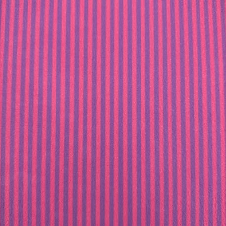 生地/ストライプ（パープル系）/マイクロ起毛
