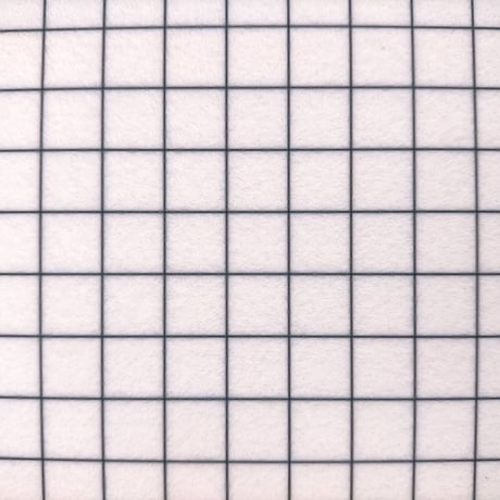 生地/1cmグリッド（ブラック）/Pフェルト