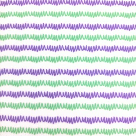 生地/ギザギザ（パープル×グリーン）/マイクロ起毛