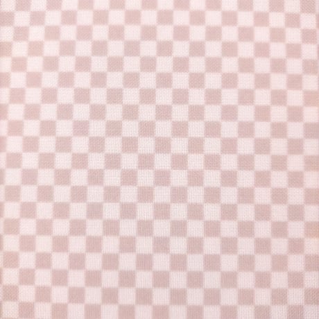 生地/チェッカー柄（グレージュ）/Eテンジク