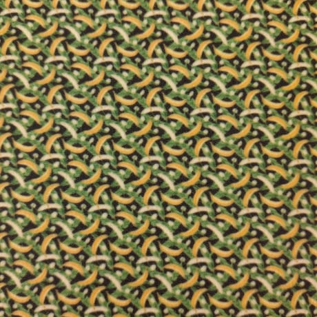 生地/バナナ柄/ぬい生地（ナイレックス/Pパイル）