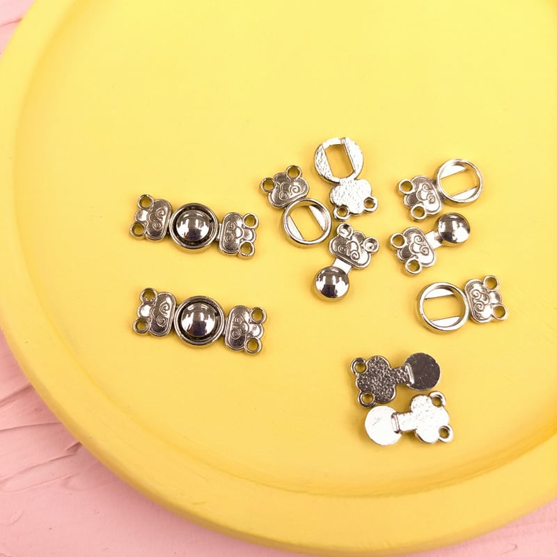 チャイナボタン0.6×1.5cm(シルバー) | NUIGOTO チャイナボタン0.6×1.5cm(シルバー) | NUIGOTO