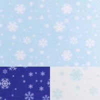 生地/雪の結晶柄/サテン