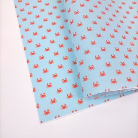 生地/カニさん柄（ブルー系）/Pローン