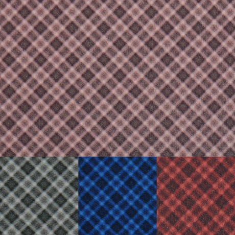 生地/チェック柄L（ナナメチェック）/ぬい生地（ナイレックス/Pパイル）