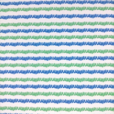 生地/ギザギザ（グリーン×ブルー）/Pローン