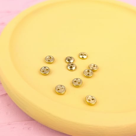 メッキボタン4ｍｍ（ゴールド）