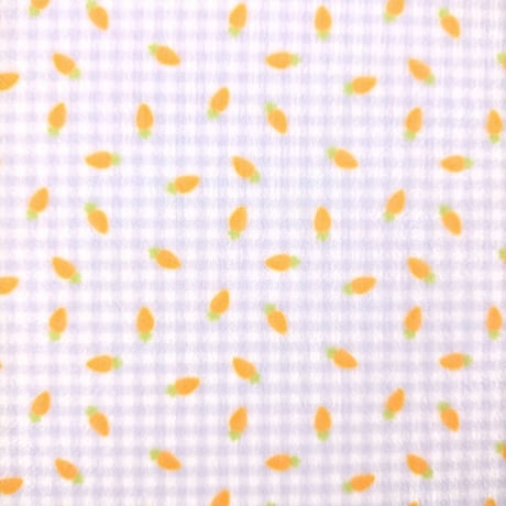 生地/にんじん（Lブルー×ホワイト）/マイクロ起毛