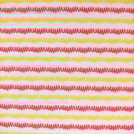 生地/ギザギザ（イエロー×レッド）/Pローン