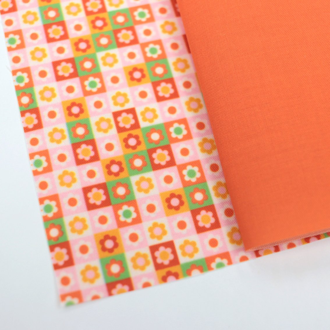 レトロ系生地一覧 生地/レトロフラワー（キッチュ）柄W/Pローン | NUIGOTO