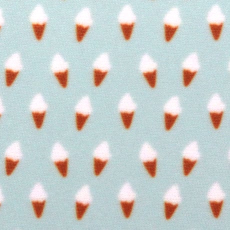 生地/ソフトクリーム柄（アイス柄シリーズ）/スムースニット