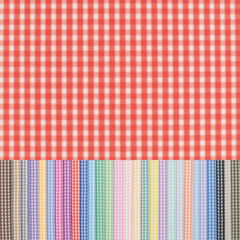 生地/定番ギンガムチェック柄【全28色】/ぬい生地（ナイレックス/P